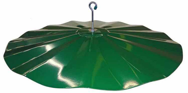 Squirrel Baffle Green Hanging Disk