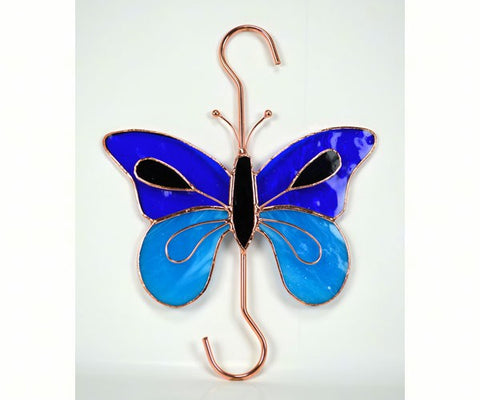 Stained Glass Garden Hook - Butterfly