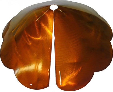 Squirrel Baffle Copper Scalloped Edge