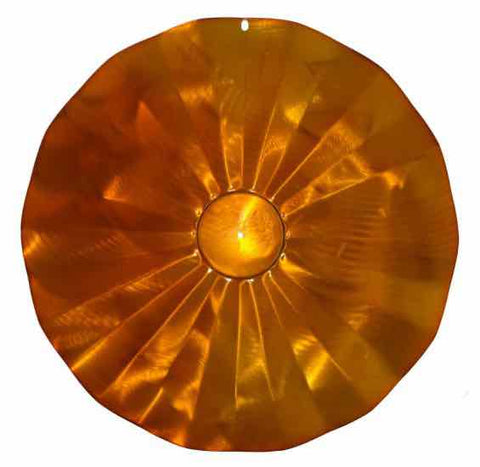 Squirrel Baffle Copper Tint Hanging Disk